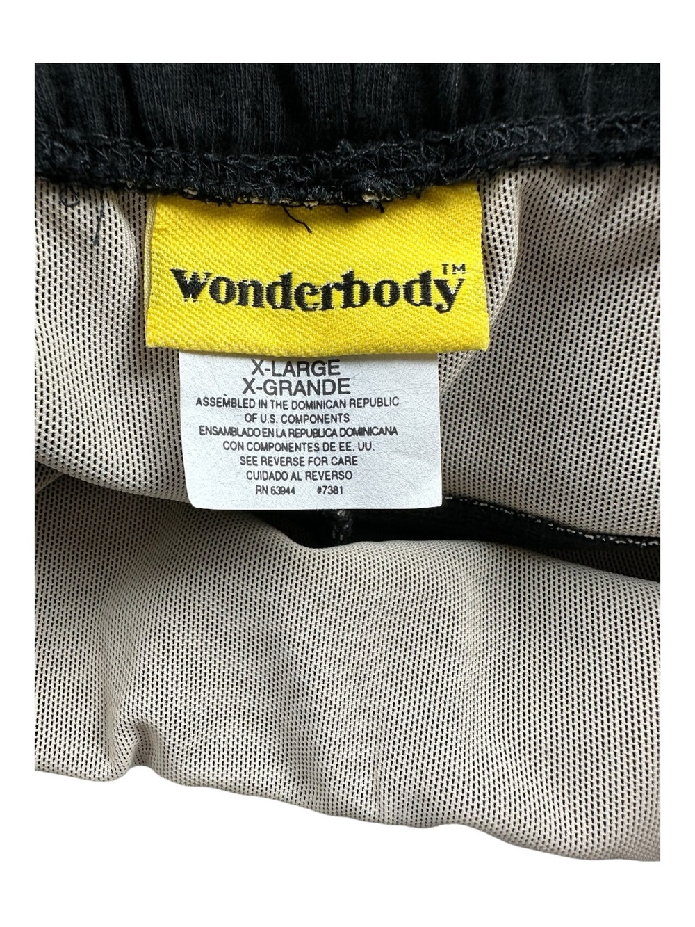 Wonderbody black bike shorts high tummy toning waist shapewear XL - Picture 7 of 7
